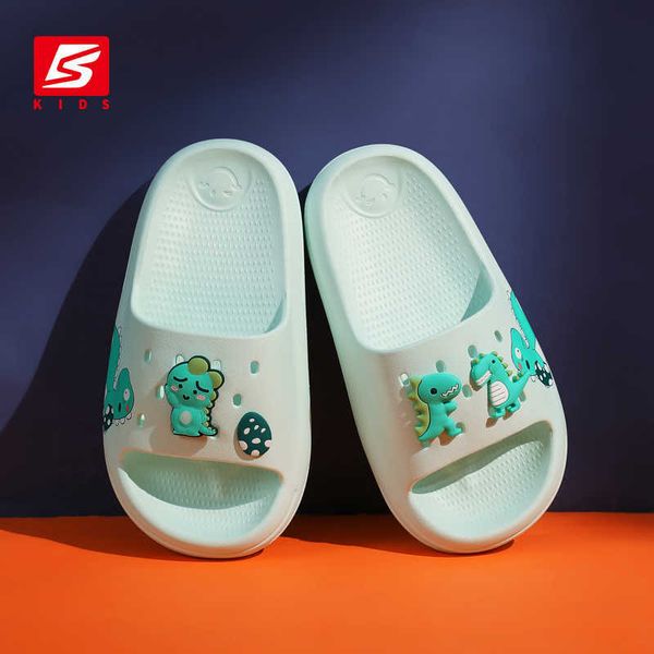 slipper baasploa kids beach shoes cute cartoon dinosaur slippers for boys girls baby home bathroom soft sole flip flops children sandals t23, Black;grey
slipper baasploa kids beach shoes cute cartoon dinosaur slippers for boys girls baby home bathroom soft sole flip flops children sandals t23, Black;grey