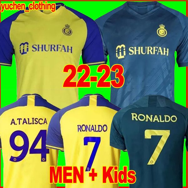 22 23 al nassr fc soccer jerseys ronaldo 2022 2023 home yellow away cr7 gonzalo martinez talisca ghislain konan vincent aboubakar men, Black;yellow
22 23 al nassr fc soccer jerseys ronaldo 2022 2023 home yellow away cr7 gonzalo martinez talisca ghislain konan vincent aboubakar men, Black;yellow