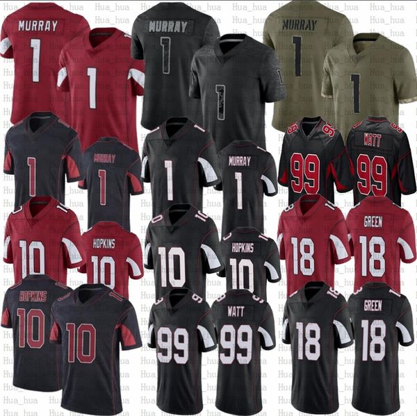 men women youth 1 kyler murray football jerseys 10 deandre hopkins 99 j.j. watt 18 aj green stitched jersey, Black;red
men women youth 1 kyler murray football jerseys 10 deandre hopkins 99 j.j. watt 18 aj green stitched jersey, Black;red