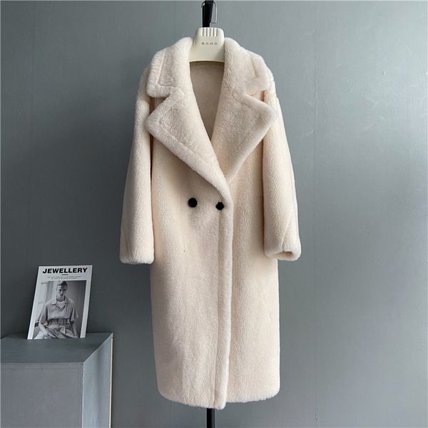 women's wool blends korean fashion 100wool coat women big turndown collar solid elegant long winter jacket vb 230105, Black
women's wool blends korean fashion 100wool coat women big turndown collar solid elegant long winter jacket vb 230105, Black