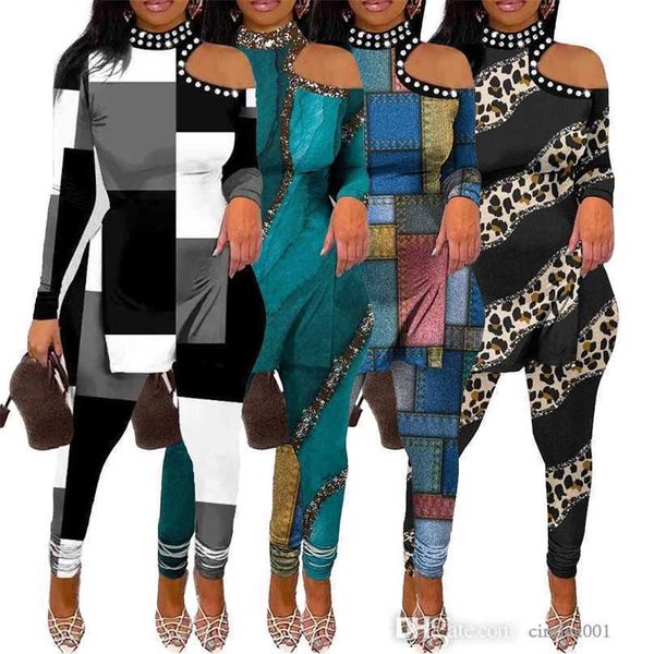 2023 women two piece pants set slim print off shoulder tracksuits diamond nightclub plus size l-xxxl, White
2023 women two piece pants set slim print off shoulder tracksuits diamond nightclub plus size l-xxxl, White