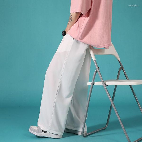 men's pants summer thin casual fashion black white wide-leg men streetwear loose breathable ice silk mens trousers
men's pants summer thin casual fashion black white wide-leg men streetwear loose breathable ice silk mens trousers