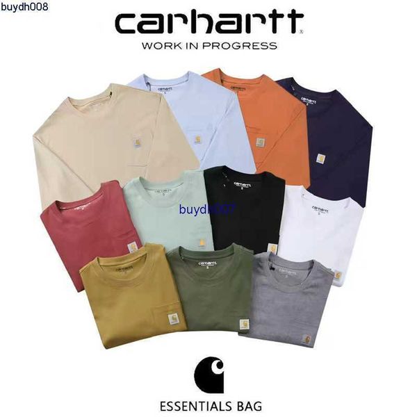men's t shirt fashion designer brand carhart classic small pocket long sleeve women's loose crew neck couple versatile backing, White;black
men's t shirt fashion designer brand carhart classic small pocket long sleeve women's loose crew neck couple versatile backing, White;black