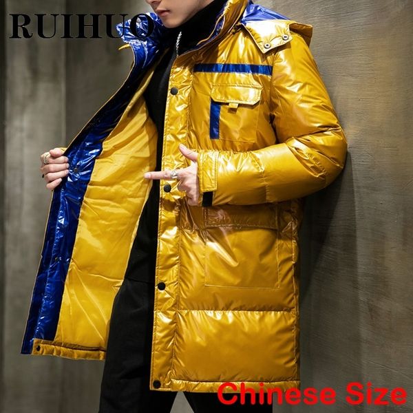 men's jackets ruihuo bright long coat clothing parkas s warm winter heated jacket 3xl autumn arrivals 230105, Black;brown
men's jackets ruihuo bright long coat clothing parkas s warm winter heated jacket 3xl autumn arrivals 230105, Black;brown