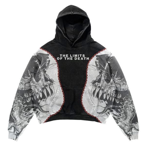 men's hoodies sweatshirts y2k gothic printed sweatshirt women retro american high street trend hip hop hoodie personality harajuku loos, Black
men's hoodies sweatshirts y2k gothic printed sweatshirt women retro american high street trend hip hop hoodie personality harajuku loos, Black