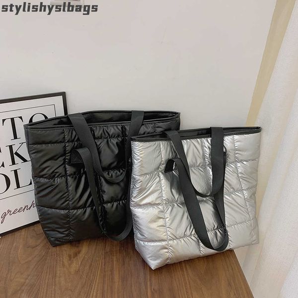 totes portable travel women padded nylon handle space bag handbag large capacity tote bags female feather padded shoulder bag 010523h
totes portable travel women padded nylon handle space bag handbag large capacity tote bags female feather padded shoulder bag 010523h