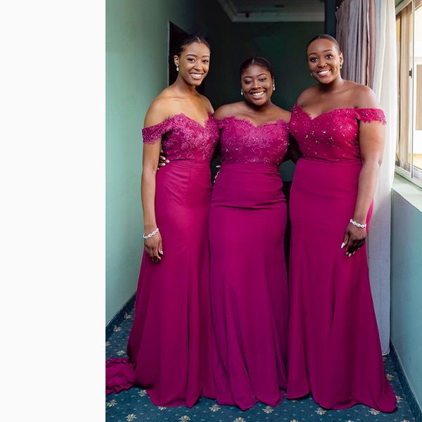 fuchsia sheath bridesmaid dresses long for nigerian wedding banquet elegant off shoulder sweetheart bridesmaid dress sweep train, White;pink
fuchsia sheath bridesmaid dresses long for nigerian wedding banquet elegant off shoulder sweetheart bridesmaid dress sweep train, White;pink