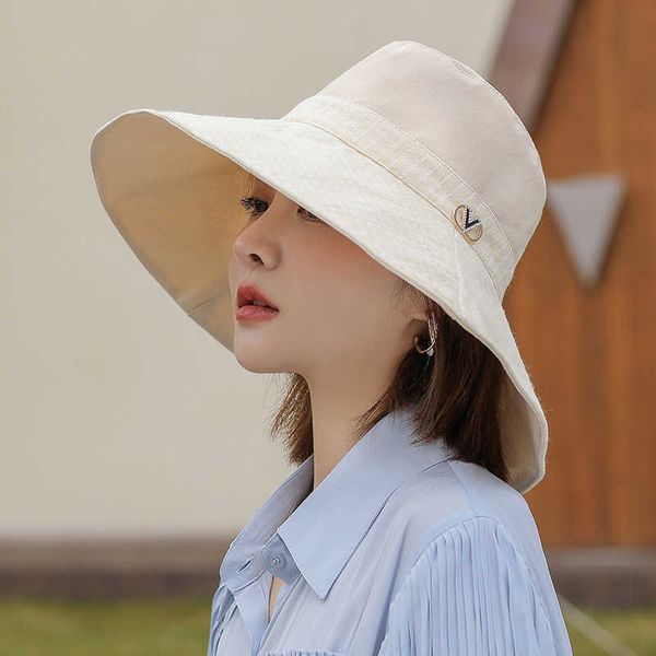 stingy 2022 summer new women bucket hat solid color letter v soft cotton outdoor sun beach panama caps wide brim fishermen hats 0103, Blue;gray
stingy 2022 summer new women bucket hat solid color letter v soft cotton outdoor sun beach panama caps wide brim fishermen hats 0103, Blue;gray