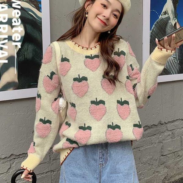 women's sweaters men's plus size 3xl sweet women strawberries print long pullovers 2022 autumn winter loose sueter mujer girls 23, White;black
women's sweaters men's plus size 3xl sweet women strawberries print long pullovers 2022 autumn winter loose sueter mujer girls 23, White;black