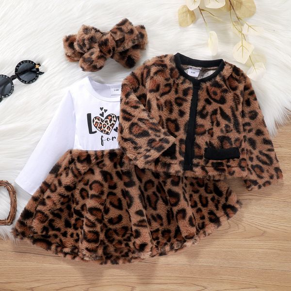 clothing sets autumn winter toddler girls letter leopard print fur patchwork long sleeve dress jacket headband baby's 230105, White
clothing sets autumn winter toddler girls letter leopard print fur patchwork long sleeve dress jacket headband baby's 230105, White
