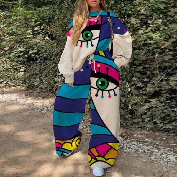 women's two piece pants color block tracksuit women set fashion print casual sweatshirt sweatpants oversized leisure suits streetwear, White
women's two piece pants color block tracksuit women set fashion print casual sweatshirt sweatpants oversized leisure suits streetwear, White