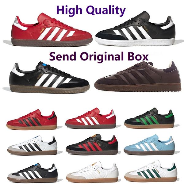 with box ale fashion casual shoes samba series bw army skate sneakers black white gum mens womens trainers size 36-45
with box ale fashion casual shoes samba series bw army skate sneakers black white gum mens womens trainers size 36-45