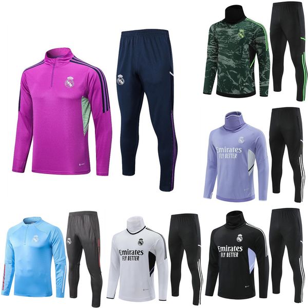 19 20 21 22 23 real madrids soccer tracksuits sets reals long sleeve jacket set 2022 2023 chandal futbol football survetement training suit, Black
19 20 21 22 23 real madrids soccer tracksuits sets reals long sleeve jacket set 2022 2023 chandal futbol football survetement training suit, Black