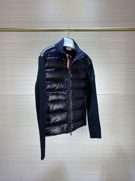 men's down parkas winter men fashion jacket knitted and 90 white duck padding patchwork zipper up cardigan man autumn coats 230104, Black
men's down parkas winter men fashion jacket knitted and 90 white duck padding patchwork zipper up cardigan man autumn coats 230104, Black