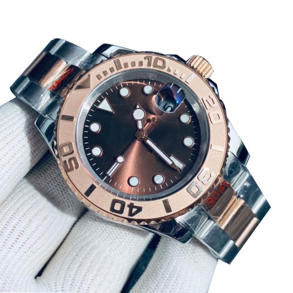 fashion new watch stainless steel strap cerachrom black brown bezel 40mm automatic rose gold men watches luxury designer wristwatch 2813 mov, Slivery;brown
fashion new watch stainless steel strap cerachrom black brown bezel 40mm automatic rose gold men watches luxury designer wristwatch 2813 mov, Slivery;brown
