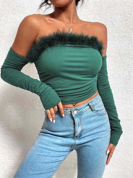 women's t-shirt slash neck backless feather tank women solid long sleeve elegant y2k clothes vintage off shoulder black ruched camis t, White
women's t-shirt slash neck backless feather tank women solid long sleeve elegant y2k clothes vintage off shoulder black ruched camis t, White