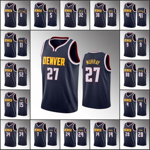 jersey men denver nuggets''nikola''jokic jamal murray will barton paul millsap jerami grant icon navy custom jersey, Black
jersey men denver nuggets''nikola''jokic jamal murray will barton paul millsap jerami grant icon navy custom jersey, Black