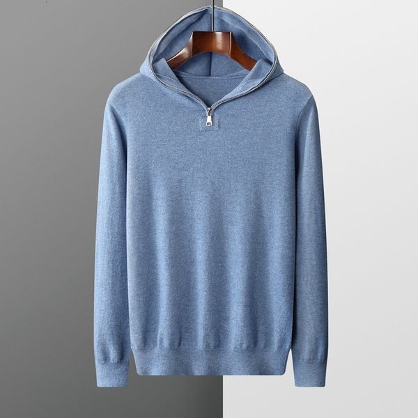 men's sweaters 100 cashmere hoodie hooded collar pullover autumn and winter fashion pure color shirt 230105, White;black
men's sweaters 100 cashmere hoodie hooded collar pullover autumn and winter fashion pure color shirt 230105, White;black