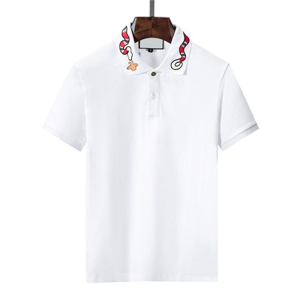 2023 fashion designer casual men's polo t-shirt snake flower embroidery men's polo shirt high street fashion polo shirt men, White;black
2023 fashion designer casual men's polo t-shirt snake flower embroidery men's polo shirt high street fashion polo shirt men, White;black