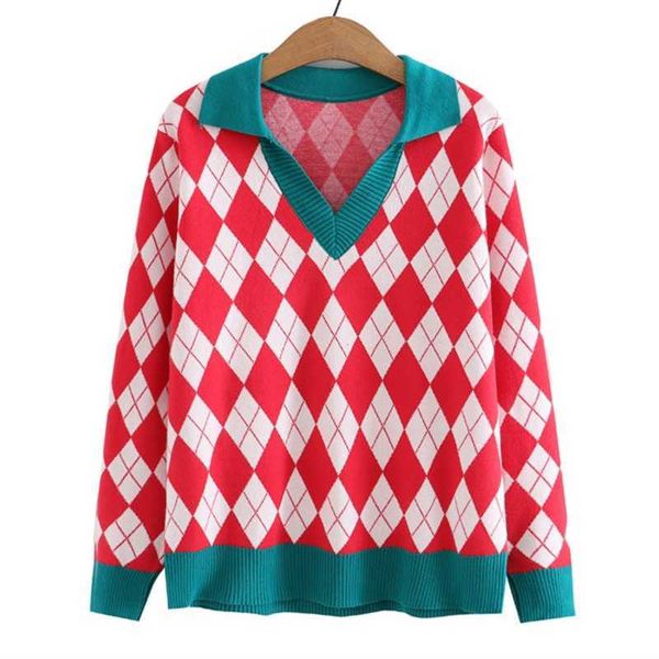 women's sweaters knits tees plus size sweater 4xl women clothing fashion argyle v-neck knitted pullover autumn winter long sleeve knitw, White;black
women's sweaters knits tees plus size sweater 4xl women clothing fashion argyle v-neck knitted pullover autumn winter long sleeve knitw, White;black