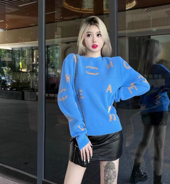 women's sweaters designer spring new casual fashion long sleeve knitwear women designer top, White;black
women's sweaters designer spring new casual fashion long sleeve knitwear women designer top, White;black