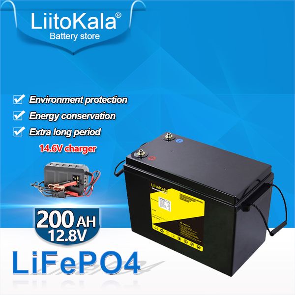 liitokala 12v 12.8v 200ah lifepo4 battery pack 12v200ah battery for trolley ups household appliance inverter golf cart 14.6v 10a charger
liitokala 12v 12.8v 200ah lifepo4 battery pack 12v200ah battery for trolley ups household appliance inverter golf cart 14.6v 10a charger