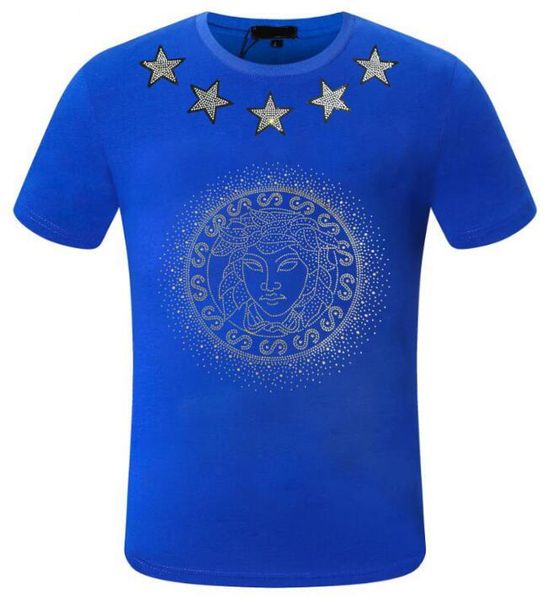 men borunke fashion t shirt designer rhinestone t-shirts men's pullover tees, White;black
men borunke fashion t shirt designer rhinestone t-shirts men's pullover tees, White;black