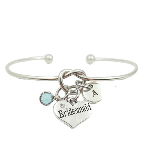 other bracelets bridesmaid heart creative initial letter monogram birthstone adjustable bracelet fashion jewelry women gift pendant 230104, Golden;silver
other bracelets bridesmaid heart creative initial letter monogram birthstone adjustable bracelet fashion jewelry women gift pendant 230104, Golden;silver