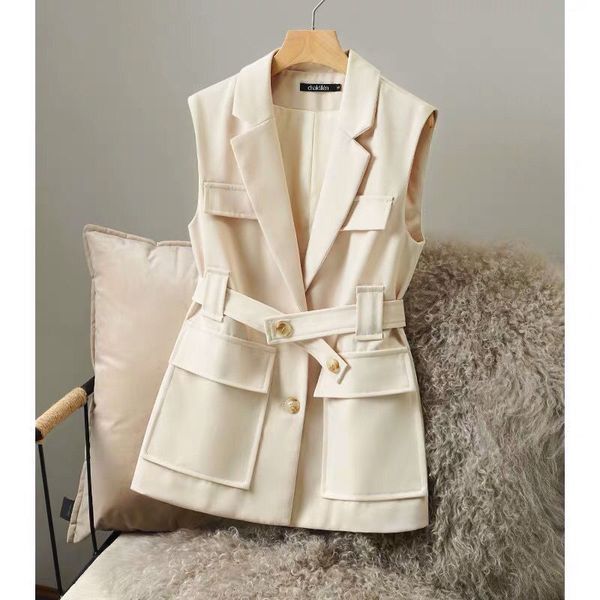 women's vests spring autumn solid color suit female loose blazer jackets ladies casual sleeveless coats j155 230105, Black;white
women's vests spring autumn solid color suit female loose blazer jackets ladies casual sleeveless coats j155 230105, Black;white