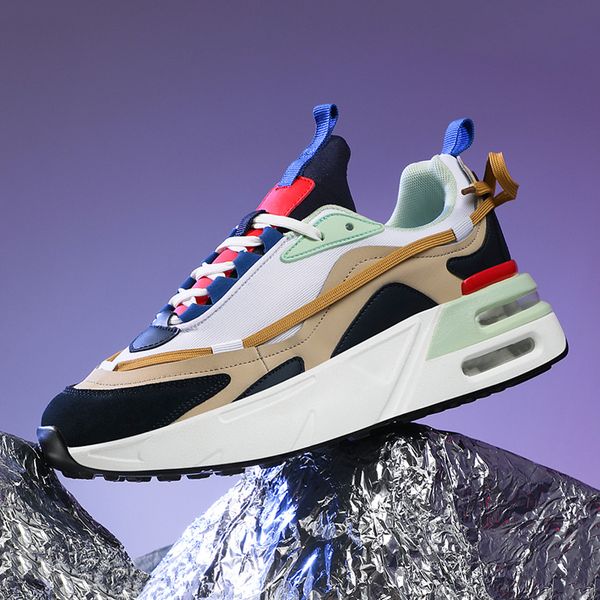 dress shoes men's casual sneakers mesh breathable and comfortable sports running elastic anti slip fashion tennis male 230105, Black
dress shoes men's casual sneakers mesh breathable and comfortable sports running elastic anti slip fashion tennis male 230105, Black