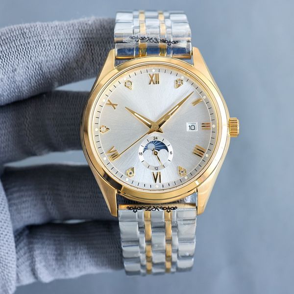 mans watch 42mm automatic mechanical wristwatches business wristwatch montre de luxe watches for men, Slivery;brown
mans watch 42mm automatic mechanical wristwatches business wristwatch montre de luxe watches for men, Slivery;brown