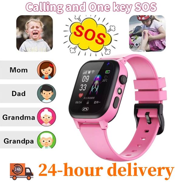 Image of Kids Smart Watch For Children Waterproof Smartwatch Clock SIM Card Location Tracker Child Watch