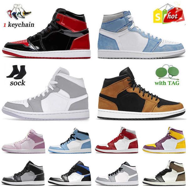 2023 jumpman fashion patent bred 1s basketball shoes 1 high og hyper royal mid linen wheat mens women designer sports university blue, Black
2023 jumpman fashion patent bred 1s basketball shoes 1 high og hyper royal mid linen wheat mens women designer sports university blue, Black