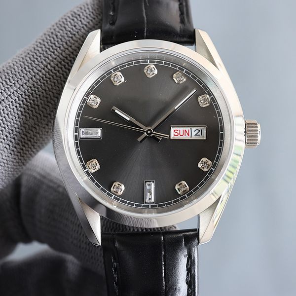 watch mens watch automatic mechanical leather strap gift watches fashion wristwatch design montre de luxe 42mm, Slivery;brown
watch mens watch automatic mechanical leather strap gift watches fashion wristwatch design montre de luxe 42mm, Slivery;brown