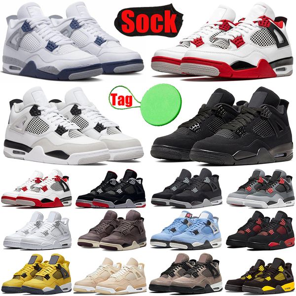 military black cat 4 4s mens basketball shoes midnight navy sail white oreo canvas fire red university blue violet ore men trainers sports
military black cat 4 4s mens basketball shoes midnight navy sail white oreo canvas fire red university blue violet ore men trainers sports
