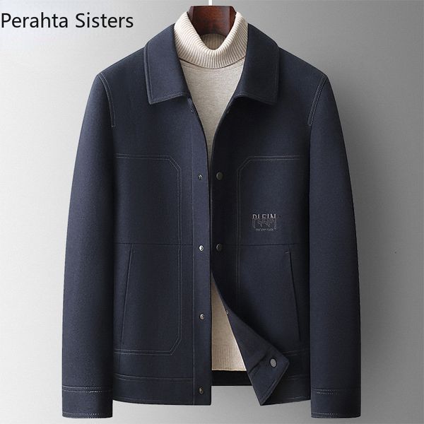 men's jackets brand wool doublesided woolen jacket for men solid color smart casual winter mens slim fit outerwear coat 230105, Black;brown
men's jackets brand wool doublesided woolen jacket for men solid color smart casual winter mens slim fit outerwear coat 230105, Black;brown