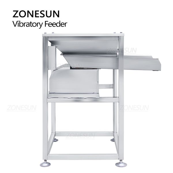 ZONESUN ZS-VF50 Electromagnetic Vibrating Feeding Machine Automatic Granule Powder Bean Particle Feeder for Production Line