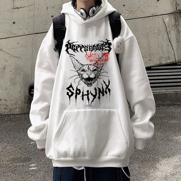 women s hoodies sweatshirts y2k harajuku hoodie retro korean black gothic cat punk streetwear animal print clothes goth y2k 230104
women s hoodies sweatshirts y2k harajuku hoodie retro korean black gothic cat punk streetwear animal print clothes goth y2k 230104