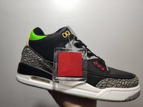 2023 men women shoes mens cool grey black court black cement pure white trainer 3s sneakers size36-44
