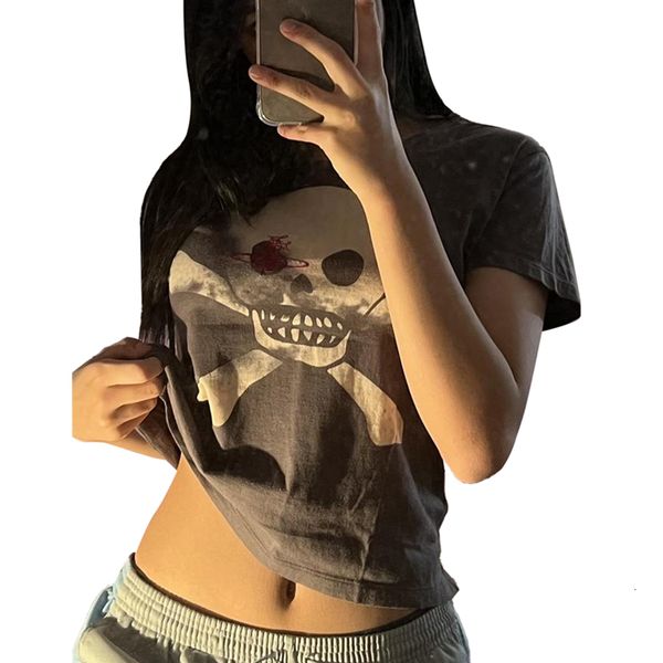 women's tanks camis xingqing goth crop y2k women academia dark o neck short sleeve sweat shirt graphic skull pattern fairy grunge cloth, White
women's tanks camis xingqing goth crop y2k women academia dark o neck short sleeve sweat shirt graphic skull pattern fairy grunge cloth, White
