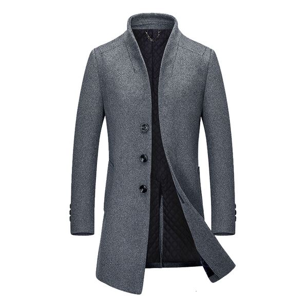 men's wool blends trench en coat fashion business casual autumn winter jackets coats s windbreaker outerwear 230105, Black
men's wool blends trench en coat fashion business casual autumn winter jackets coats s windbreaker outerwear 230105, Black