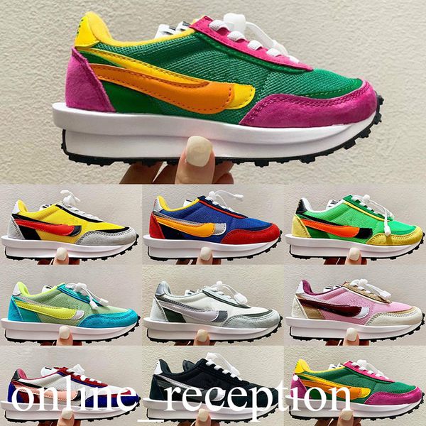 2021 running shoes trainer waffle kids sneakers white university red leather suede designer sneaker sacais zoom cortez, Black
2021 running shoes trainer waffle kids sneakers white university red leather suede designer sneaker sacais zoom cortez, Black
