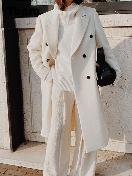 women's wool blend double breasted woollen overcoat fashion solid lapel long sleeve street coat elegant commute office lady 230105, Black
women's wool blend double breasted woollen overcoat fashion solid lapel long sleeve street coat elegant commute office lady 230105, Black
