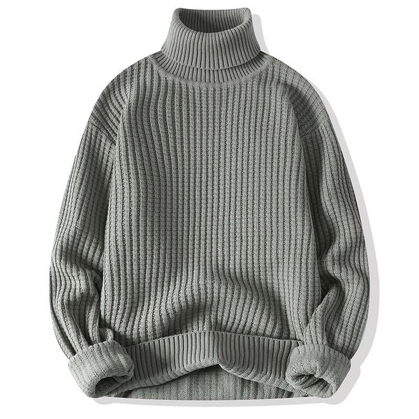 men's sweaters autumn winter mens turtleneck pullover men solid color knit business casual warm pull jumper 230105, White;black
men's sweaters autumn winter mens turtleneck pullover men solid color knit business casual warm pull jumper 230105, White;black