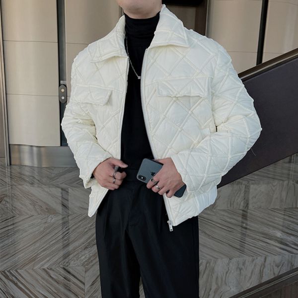 men's jackets winter korean short thicken warm lapel zipper parkas jacket fashion casual streetwear oversized clothing 230105, Black;brown
men's jackets winter korean short thicken warm lapel zipper parkas jacket fashion casual streetwear oversized clothing 230105, Black;brown