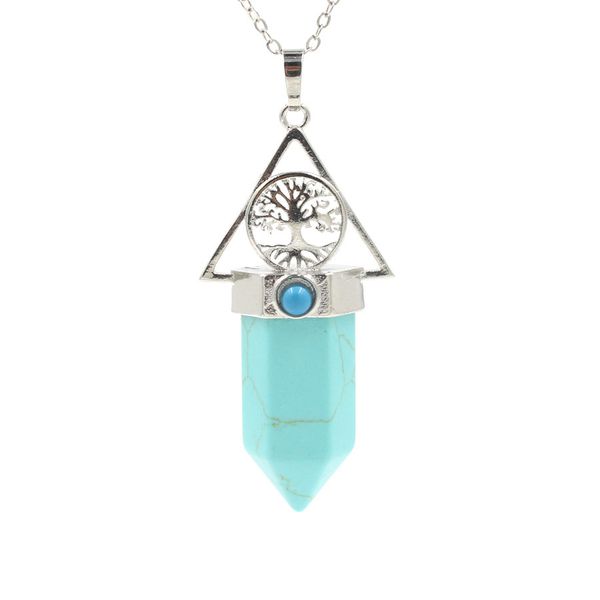 yowost natural stone pendants bullet hexagonal point pendulum column reiki healing chakra beads tree of life pendant blue sand lapis lazuli, Silver
yowost natural stone pendants bullet hexagonal point pendulum column reiki healing chakra beads tree of life pendant blue sand lapis lazuli, Silver