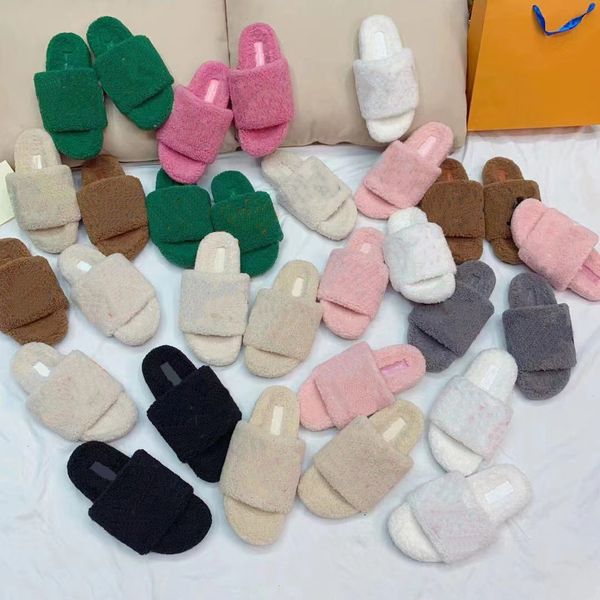 2023 womens slippers ladies wool slides winter fur fluffy furry warm letters sandals comfortable fuzzy inverted triangular iron sheet girl f, Black
2023 womens slippers ladies wool slides winter fur fluffy furry warm letters sandals comfortable fuzzy inverted triangular iron sheet girl f, Black
