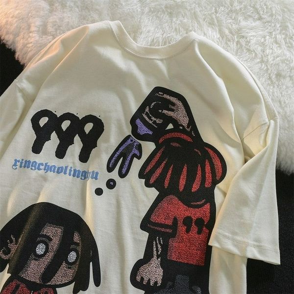 women s t shirt y2k aesthetics high street hip hop oversized short sleeved t shirt women s spring and autumn loose all match couple models 2, White
women s t shirt y2k aesthetics high street hip hop oversized short sleeved t shirt women s spring and autumn loose all match couple models 2, White