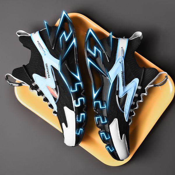 dress shoes design blade sole advanced breathable men's sneakers autumn shock absorption male sport running plus size 45 230105, Black
dress shoes design blade sole advanced breathable men's sneakers autumn shock absorption male sport running plus size 45 230105, Black