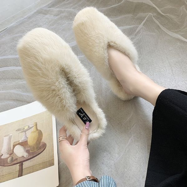slippers autumn women fur luxury faux rabbit mules outdoor modern winter warm home flat soft indoor 230105, Black
slippers autumn women fur luxury faux rabbit mules outdoor modern winter warm home flat soft indoor 230105, Black